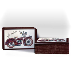 Набор подарочный "Мотоцикл" : фляга для спиртных напитков, 200 мл и 2 стопки; 20.2x13.2x6.7 Феникс-Презент