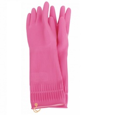 Перчатки латексные с крючком для подвешивания MJ Hook, размер XL, розовые