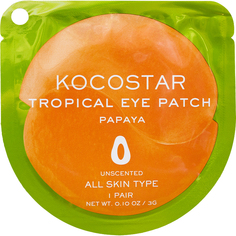 Патчи для глаз KOCOSTAR Tropical Eye Patch Тропические фрукты Папайя 1 пара