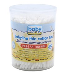 Ватные палочки детские BabyLine 200 шт