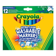 Смываемые фломастеры CRAYOLA Супер чисто 12 шт