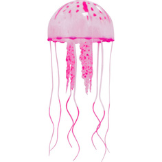 Декор для аквариумов Jelly-Fish Медуза силиконовая с неоновым эффектом маленькая 5x15 см ассортимент