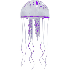 Декор для аквариумов Jelly-Fish Медуза силиконовая с неоновым эффектом мини 3,5x12 см ассортимент