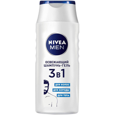 Гель-шампунь для душа Nivea Men 3в1 Освежающий 250 мл