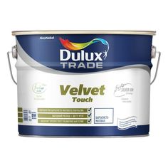 Краска для внутренних работ Dulux Velvet Touch белая, 2,4 л Дюлакс/Dulux