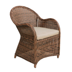 Кресло с подушкой Yuhang 89х66х68 см коричневое