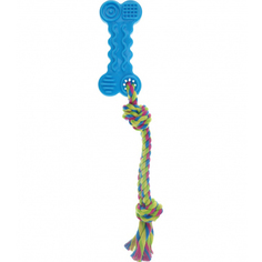 Игрушка для собак CHOMPER Pipsqueak Косточка с веревкой 26см