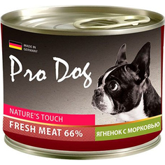 Корм для собак Pro Dog ягненок морковь консервы 200 г