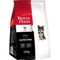 Корм для собак Royal Farm для супер мелких пород ягненок 500 г
