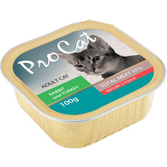 Корм для кошек Pro Cat Кролик и индейка 100 г