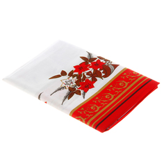 Скатерть Grand Textile Новый Год белая с красным 140х180 см