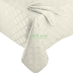 Скатерть Bardwil Лавровый лист 178х310 см White (BRD-7101-722-OBL-WHITE)