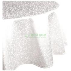 Скатерть Bardwil Чистый опал 229 см White (BRD-7186-090-RND-WHITE)