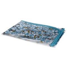 Скатерть кристалл цветы голубые 140x140 Gemitex 73983