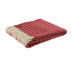 Плед Tweedmill cob weave 150x200 red