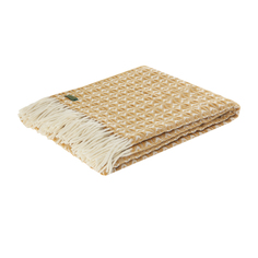 Плед Tweedmill cob weave 150x200 english mustard