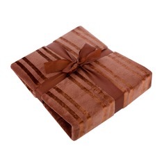 Плед элегант темно карий 180х200 Hongda 605212