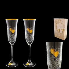 Набор бокалов для шампанского флора 2х160мл Rona A.S. (2916/27460/RL/160 II) Рона