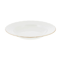 Тарелка суповая 22 см Kutahya porselen Basak отводка золото