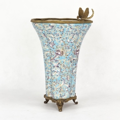 Ваза фарфоровая со стрекозой 22х22х33 см Wah luen handicraft