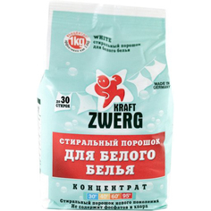 Порошок стиральный Kraft Zwerg для белого белья 1 кг