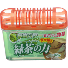 Дезодорант-поглотитель неприятных запахов для обувных шкафов Kokubo Экстракт зеленого чая 150 г