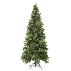 Елка с ягодами и шишками 198 см National Tree