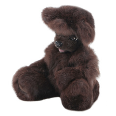 Мишка Carolon Тедди из меха бобра стрижен., 30 см