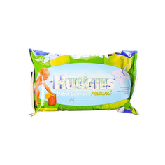 Салфетки Huggies Влажные Ultra Comfort Натуральные 64 шт