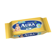 Aura Влажные салфетки по уходу за детьми Ultra Comfort 72 шт