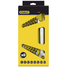 Набор рожковых гаечных ключей STANLEY MaxiDrive Plus 8 шт