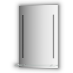 Зеркало с полочкой 50 см с 2-мя встроенными LED-светильниками 11 W 50x75 см Evoform