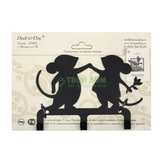 Крючок Duck and dog 3х-рожковый крючок четвероногие друзья (CR3-05)