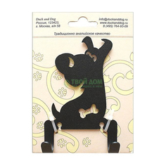 Крючок Duck and dog 2х-рожковый крючок четвероногие друзья (CR2-05)