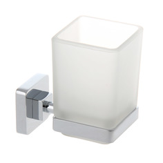 Держатель одинарный + стакан квадратный Elvan