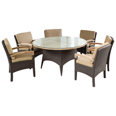Комплект Cambium Java Brown стол + 6 кресел