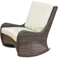 Кресло-качалка Puriartha padma cappucino+набор подушек (C-750)