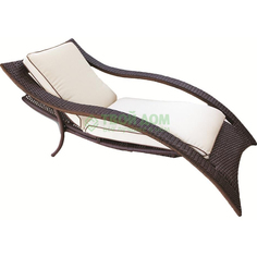 Шезлонг Agio Copenhagen с подушкой brown (j50-651602)