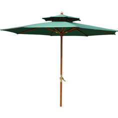 Зонт двухуровневый складной деревянный Удачная мебель (TJWU-006-300-8-48)
