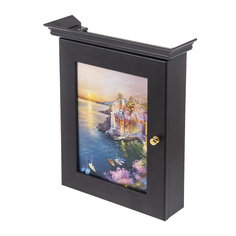 Ключница настенная Агт-профиль классика 25x21x6 "riomaggiore". 4 крючка.