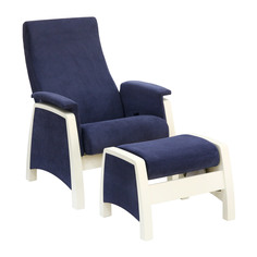 Кресло с пуфом Комфорт-мебель Balance-1 синий