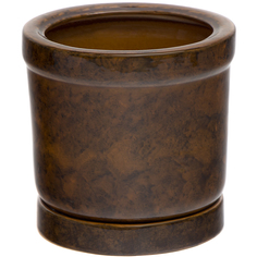 Горшок для цветов Элитная керамика цилиндр коричневый 20 см