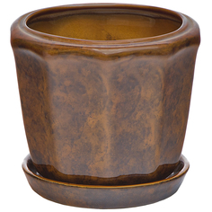 Горшок для цветов Элитная керамика №20 коричневый 18 см