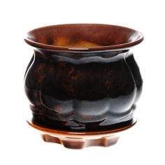 Горшок цветочный Гончар с поддоном патисон № 3