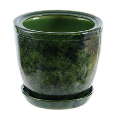 Горшок для цветов Элитная керамика кедр зеленый d20см 3л