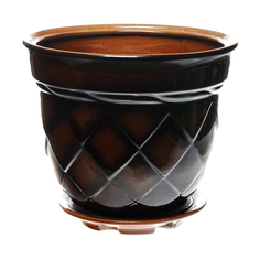 Горшок цветочный Гончар с поддоном ромб № 3