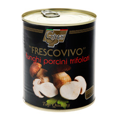 Грибы белые нарезанные Ginos Frescovivo 750 г