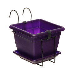 Кашпо с кронштейном Marchioro kit nazca 20см баклажан