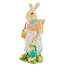 Горшок для цветов Royal Gifts Co. в форме кролика голубой