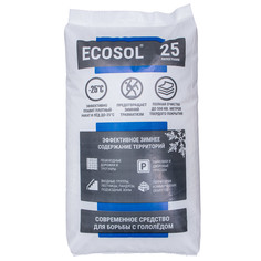 Реагент противогололедный Экосол 25 кг